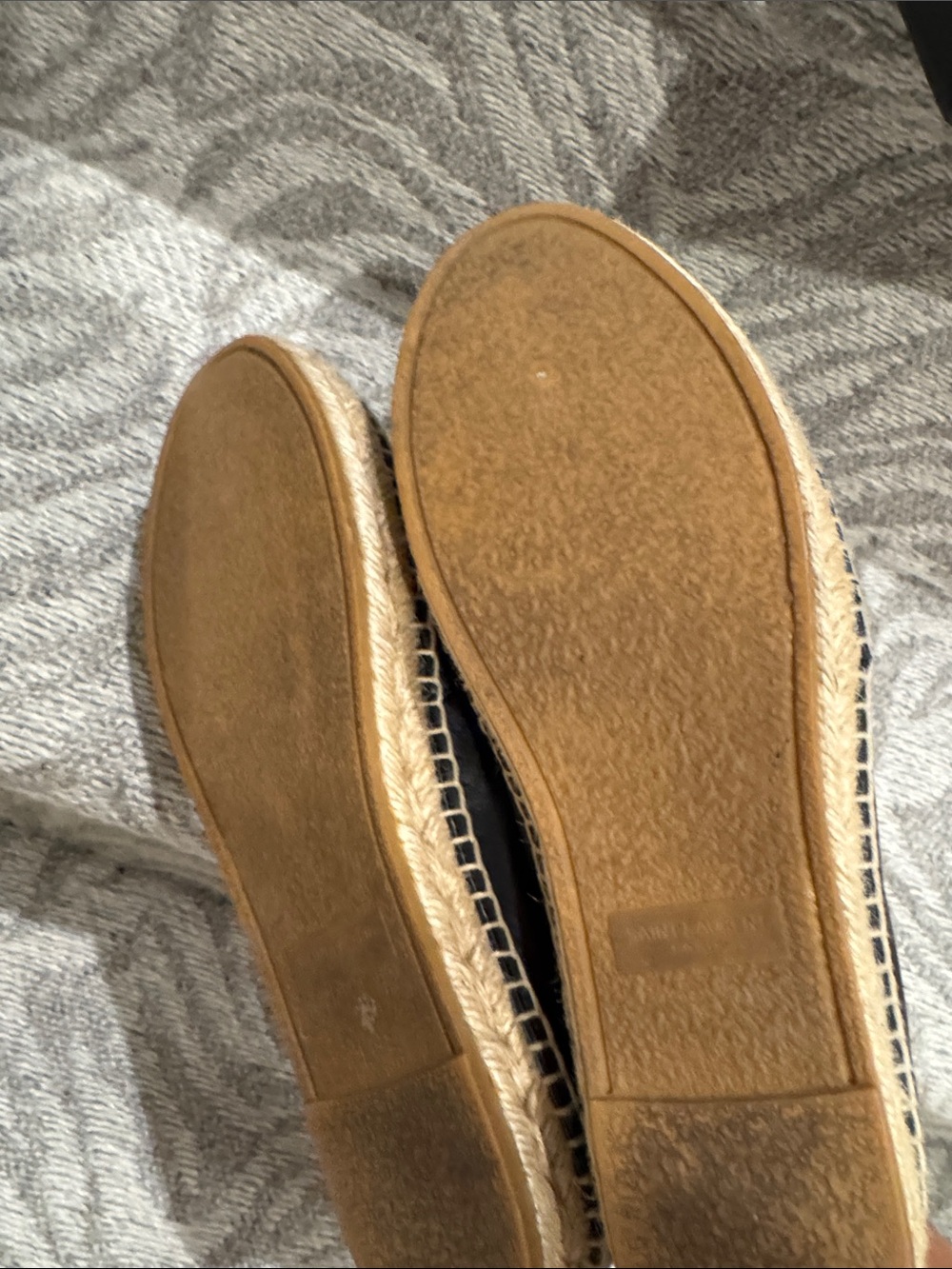 Saint Laurent Black Leather Espadrille Flats - Picture 6 of 8